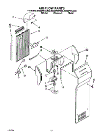 10 - Air Flow parts for Whirlpool Refrigerator 8ED22PWXAN02 from AppliancePartsPros.com