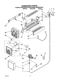12 - Icemaker, Lit / Optional parts for Whirlpool Refrigerator 8ED22PWXAN02 from AppliancePartsPros.com