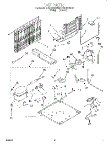 05 - Unit parts for Whirlpool Refrigerator 3ET21DKXDN03 from AppliancePartsPros.com