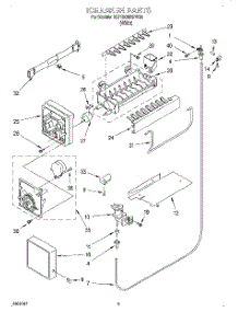 05 - Ice Maker parts for Whirlpool Refrigerator 3ET18GMXFW03 from AppliancePartsPros.com