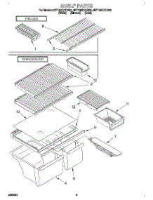 05 - Shelf, Lit / Optional parts for Whirlpool Refrigerator 8ET16NKXDG02 from AppliancePartsPros.com