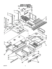 05 - Shelf, Lit / Optional parts for Whirlpool Refrigerator 6ET18RKXYW01 from AppliancePartsPros.com