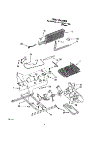 06 - Unit parts for Whirlpool Refrigerator 6ET18RKXYW01 from AppliancePartsPros.com