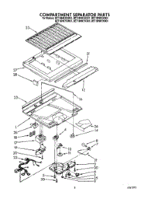 04 - Compartment Separator parts for Whirlpool Refrigerator 8ET18NKYXW01 from AppliancePartsPros.com