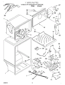 03 - Liner parts for Whirlpool Refrigerator 4VET20NKGW00 from AppliancePartsPros.com