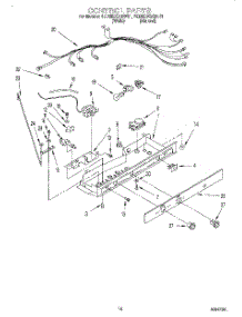 11 - Control parts for Whirlpool Refrigerator 4ED25DQXDW01 from AppliancePartsPros.com