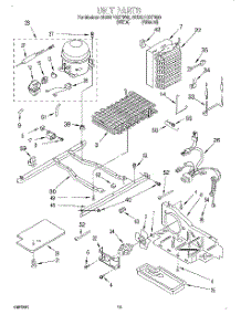 10 - Unit parts for Whirlpool Refrigerator 8ED22PQXFW00 from AppliancePartsPros.com