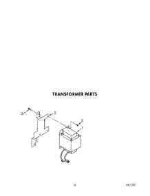 10 - Transformer parts for Whirlpool Refrigerator 4ED25PWXWN02 from AppliancePartsPros.com
