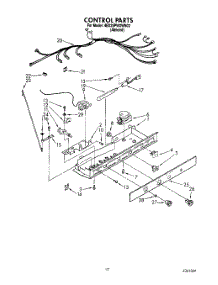 13 - Control parts for Whirlpool Refrigerator 4ED25PWXWN02 from AppliancePartsPros.com