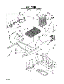10 - Unit parts for Whirlpool Refrigerator 8ED22DQXAW00 from AppliancePartsPros.com