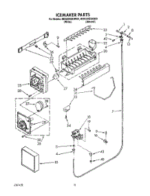 11 - Icemaker parts for Whirlpool Refrigerator 8ED22DQXAW00 from AppliancePartsPros.com