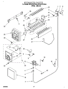 11 - Icemaker parts for Whirlpool Refrigerator 8ED22DQXDW00 from AppliancePartsPros.com