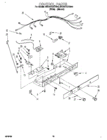 12 - Control, Lit / Optional parts for Whirlpool Refrigerator 8ED22DQXDW00 from AppliancePartsPros.com