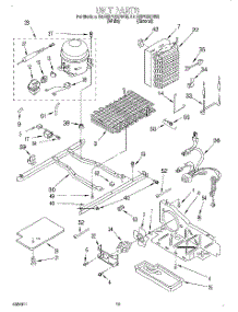10 - Unit parts for Whirlpool Refrigerator 8ED22PQXDW02 from AppliancePartsPros.com