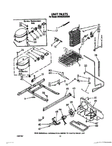 07 - Unit parts for Whirlpool Refrigerator 8ED20ZKXXW00 from AppliancePartsPros.com