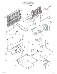 04 - Unit parts for Whirlpool Refrigerator 3VET19GMFW00 from AppliancePartsPros.com