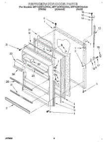 07 - Refrigerator Door, Lit / Optional parts for Whirlpool Refrigerator 8ET18NKXAW00 from AppliancePartsPros.com