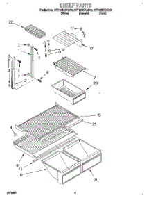 04 - Shelf parts for Whirlpool Refrigerator 8ET18NKXAN02 from AppliancePartsPros.com