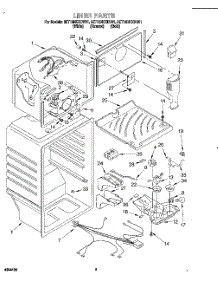 03 - Liner parts for Whirlpool Refrigerator 8ET16NKXDW01 from AppliancePartsPros.com