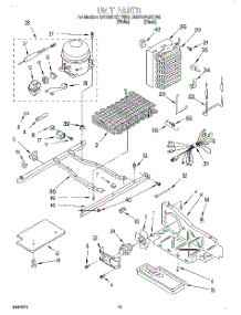09 - Unit parts for Whirlpool Refrigerator 6ED25DQXFB00 from AppliancePartsPros.com