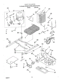 10 - Unit parts for Whirlpool Refrigerator 8ED22PQXFN02 from AppliancePartsPros.com