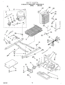 09 - Unit parts for Whirlpool Refrigerator 4ED25DQXDN01 from AppliancePartsPros.com