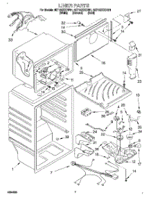 05 - Liner parts for Whirlpool Refrigerator 8ET18ZKXDN01 from AppliancePartsPros.com