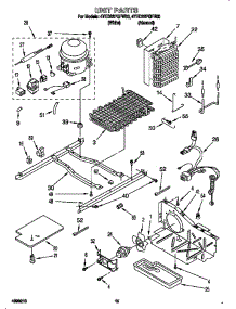 Unit parts for Whirlpool Refrigerator 4YED22PQFW00 from AppliancePartsPros.com