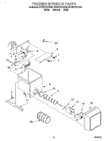 05 - Freezer Interior parts for Whirlpool Refrigerator 8ED22PWXDN00 from AppliancePartsPros.com