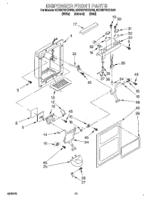 08 - Dispenser Front parts for Whirlpool Refrigerator 8ED22PWXDN00 from AppliancePartsPros.com