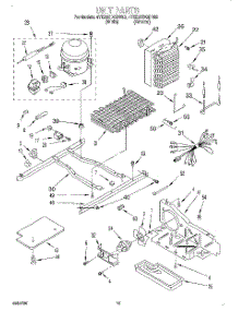 09 - Unit parts for Whirlpool Refrigerator 4YED27DQDW02 from AppliancePartsPros.com