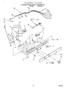 11 - Control parts for Whirlpool Refrigerator 4YED27DQDW02 from AppliancePartsPros.com
