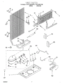 04 - Unit parts for Whirlpool Refrigerator 4VET16GKGW00 from AppliancePartsPros.com