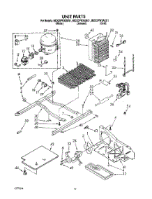 09 - Unit parts for Whirlpool Refrigerator 8ED22PWXAW01 from AppliancePartsPros.com