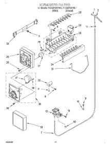 11 - Ice Maker parts for Whirlpool Refrigerator 7ED22PQXFN01 from AppliancePartsPros.com