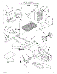 09 - Unit parts for Whirlpool Refrigerator 4ED25DQXFN01 from AppliancePartsPros.com
