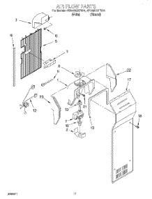 10 - Air Flow parts for Whirlpool Refrigerator 4ED25DQXFN01 from AppliancePartsPros.com