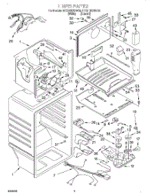 02 - Liner parts for Whirlpool Refrigerator 3ET21DKXDW03 from AppliancePartsPros.com