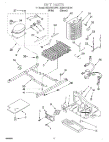 07 - Unit parts for Whirlpool Refrigerator 8ED20TKXDW01 from AppliancePartsPros.com