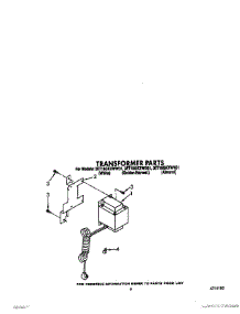 08 - Transformer parts for Whirlpool Refrigerator 3ET18GKXWW01 from AppliancePartsPros.com