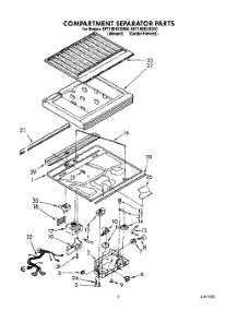 03 - Compartment Separator parts for Whirlpool Refrigerator 8ET18DKXXN00 from AppliancePartsPros.com