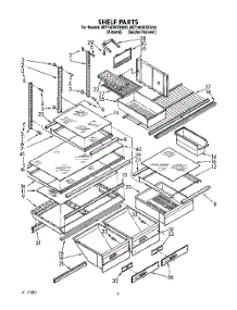 04 - Shelf, Lit / Optional parts for Whirlpool Refrigerator 8ET18DKXXN00 from AppliancePartsPros.com