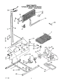 05 - Unit parts for Whirlpool Refrigerator 8ET18DKXXN00 from AppliancePartsPros.com