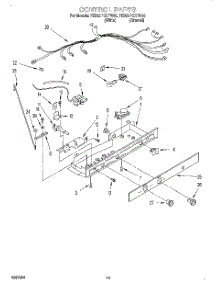 12 - Control, Lit / Optional parts for Whirlpool Refrigerator 7ED22PQXFW00 from AppliancePartsPros.com