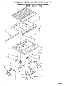 03 - Compartment Separator parts for Whirlpool Refrigerator 8ET18DKXBN00 from AppliancePartsPros.com
