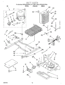 09 - Unit parts for Whirlpool Refrigerator 3VED29DQFN00 from AppliancePartsPros.com