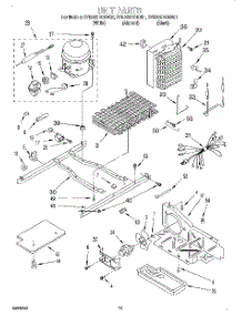 09 - Unit parts for Whirlpool Refrigerator 3VED29DQEW01 from AppliancePartsPros.com