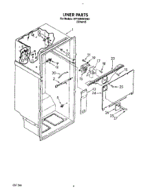 03 - Liner parts for Whirlpool Refrigerator 3ET18DKXXW01 from AppliancePartsPros.com