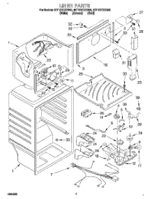 05 - Liner parts for Whirlpool Refrigerator 8ET18TKXEW00 from AppliancePartsPros.com