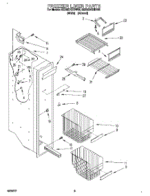 04 - Freezer Liner parts for Whirlpool Refrigerator 8ED25DQXDW00 from AppliancePartsPros.com